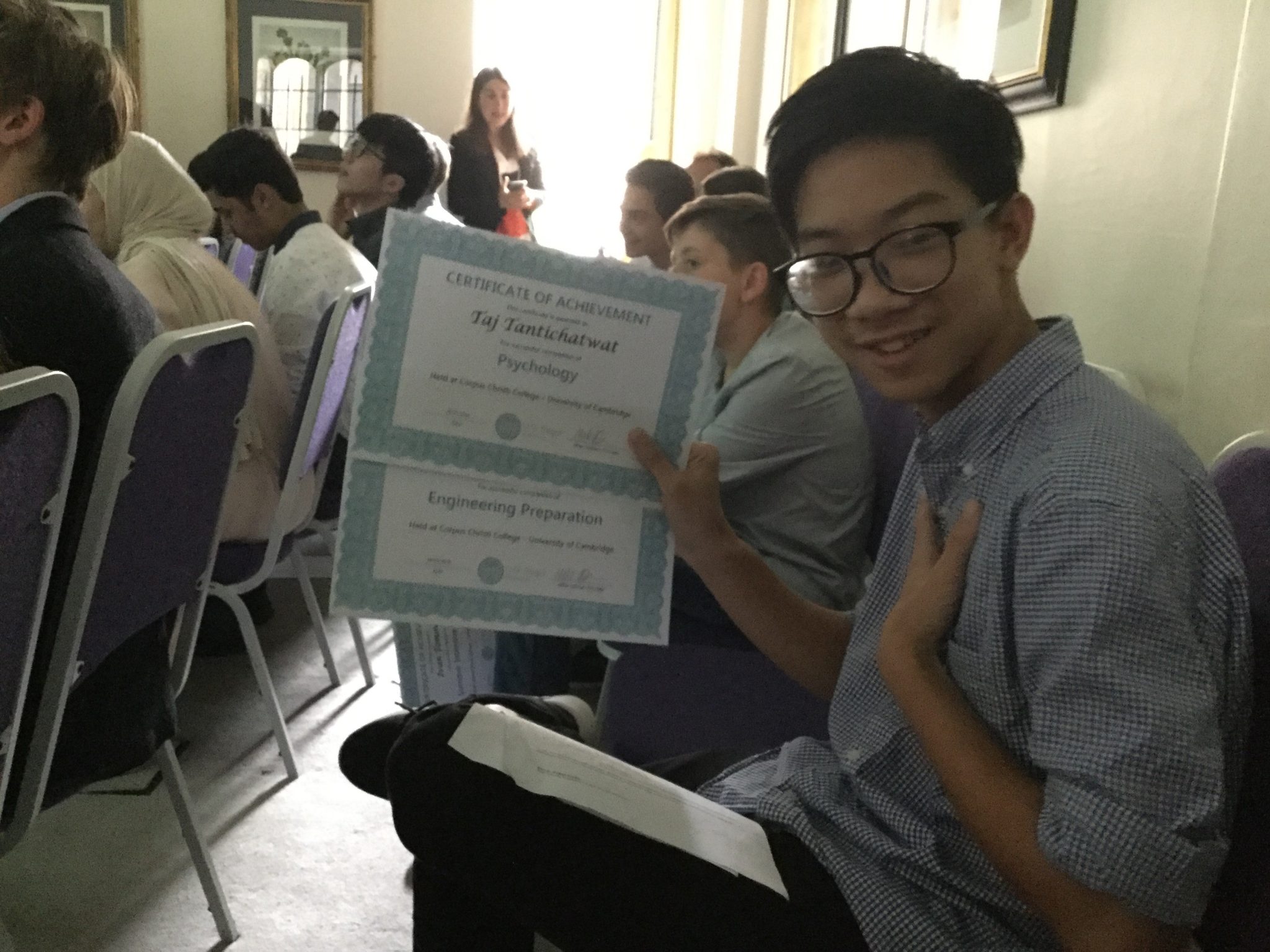 Lite Regal Psychology Student Celebrating his achievement in Graduation Day