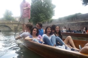 students will enjoy the punting tour on river Cam