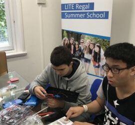 Lite Regal Students in Engineering Workshop - Best Summer School in the UK